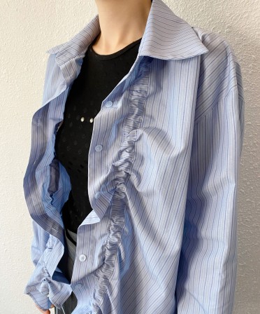 Blue Pin Stripe 3D Shirt #250413